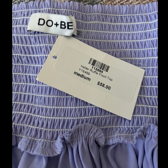 Lavender ruffle halter top - Picture 5 of 5